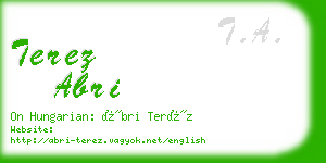 terez abri business card